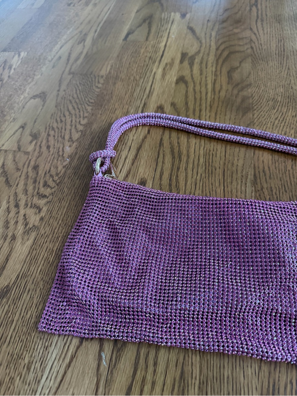 Pink/purple Rhinestone Shoulder Bag - Picture 6 of 8
